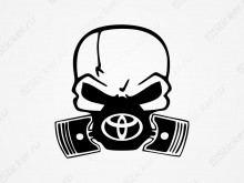 Череп в маске Toyota