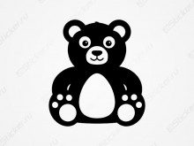 Наклейка - Плюшевый медведь