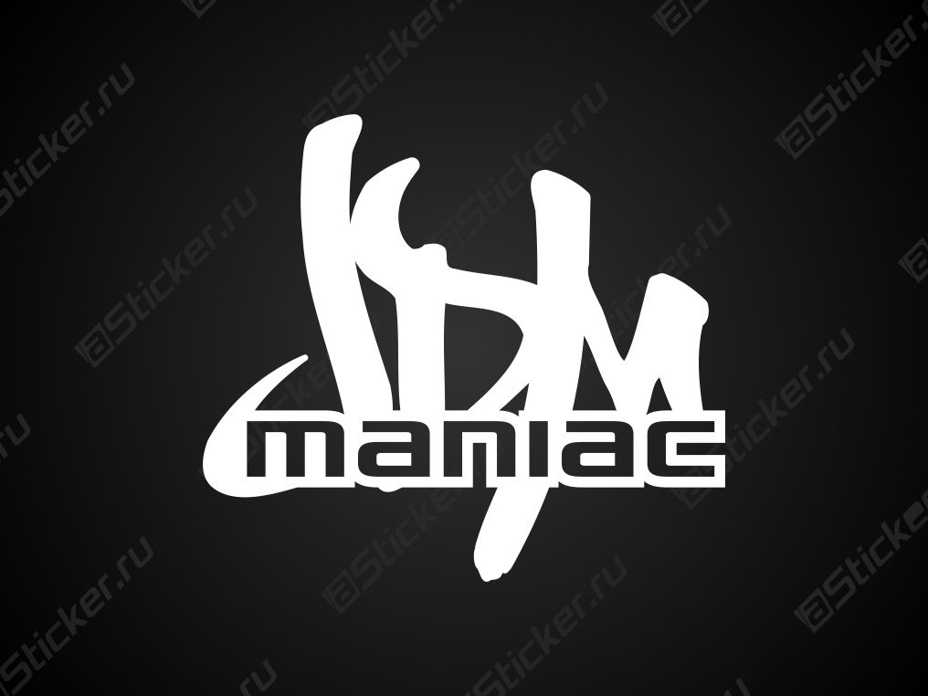Наклейка на авто - JDM Maniac, купить наклейку JDM Maniac, магазин ...