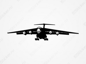 Наклейка - Самолет Ил-76