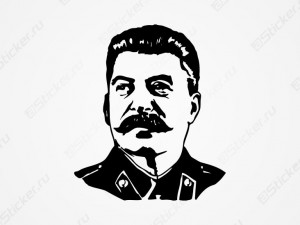 Наклейка на авто - Сталин