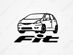 Наклейка - Honda Fit