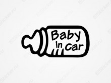 Baby in Car - наклейка