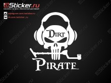 Наклейка  - Dirt Pirate