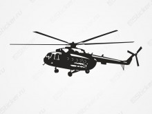 Наклейка вертолет Ми-8