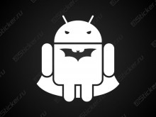 Наклейка - Android Batman